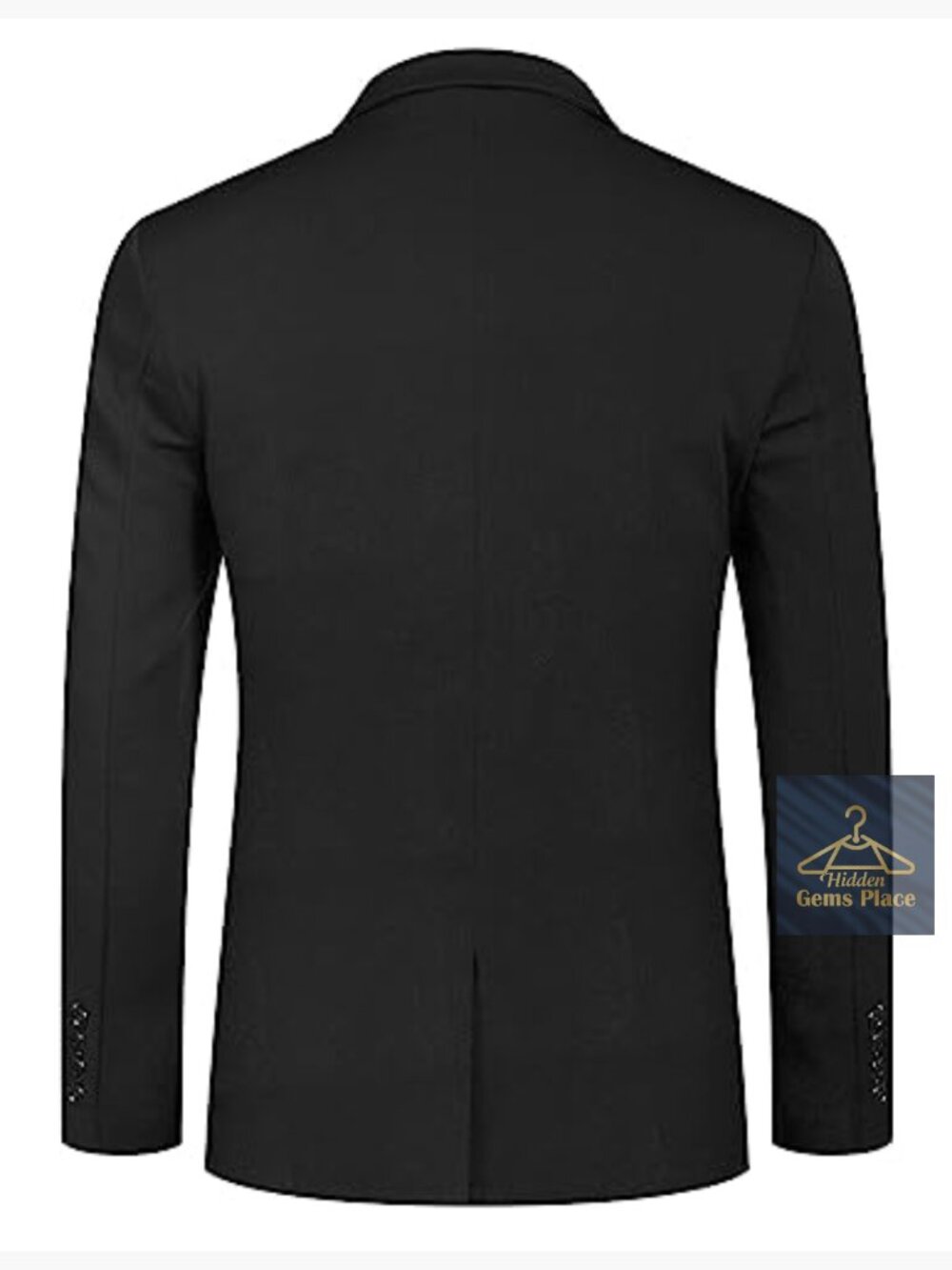 Men's Slim Fit Blazer Notched Lapel One Button Sport Coat Jacket - Picture 3 of 7